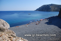 Μαύρα βόλια Εμπορειός παραλία, Χίος, Ελλάδα