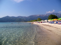 Χρυσή αμμουδιά παραλία ή Golden beach, Θάσος, Ελλάδα