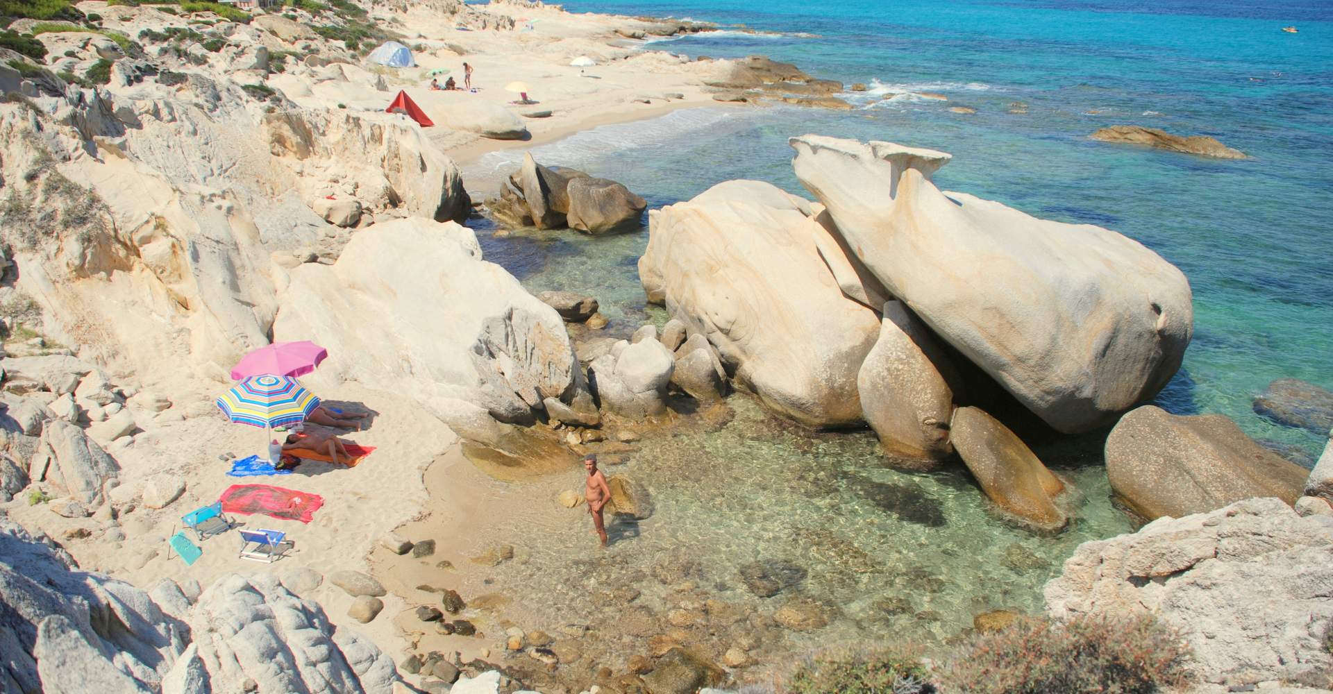 Βόρειο Πλατανίτσι Γυμνιστές παραλία, Χαλκιδική, Ελλάδα