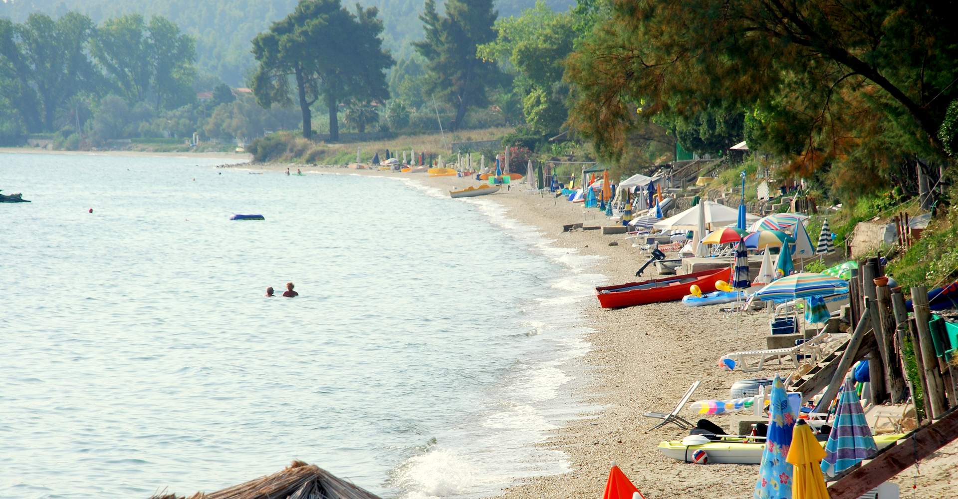 Kriopigi Camping beach, Kassandra, Halkidiki, Greece