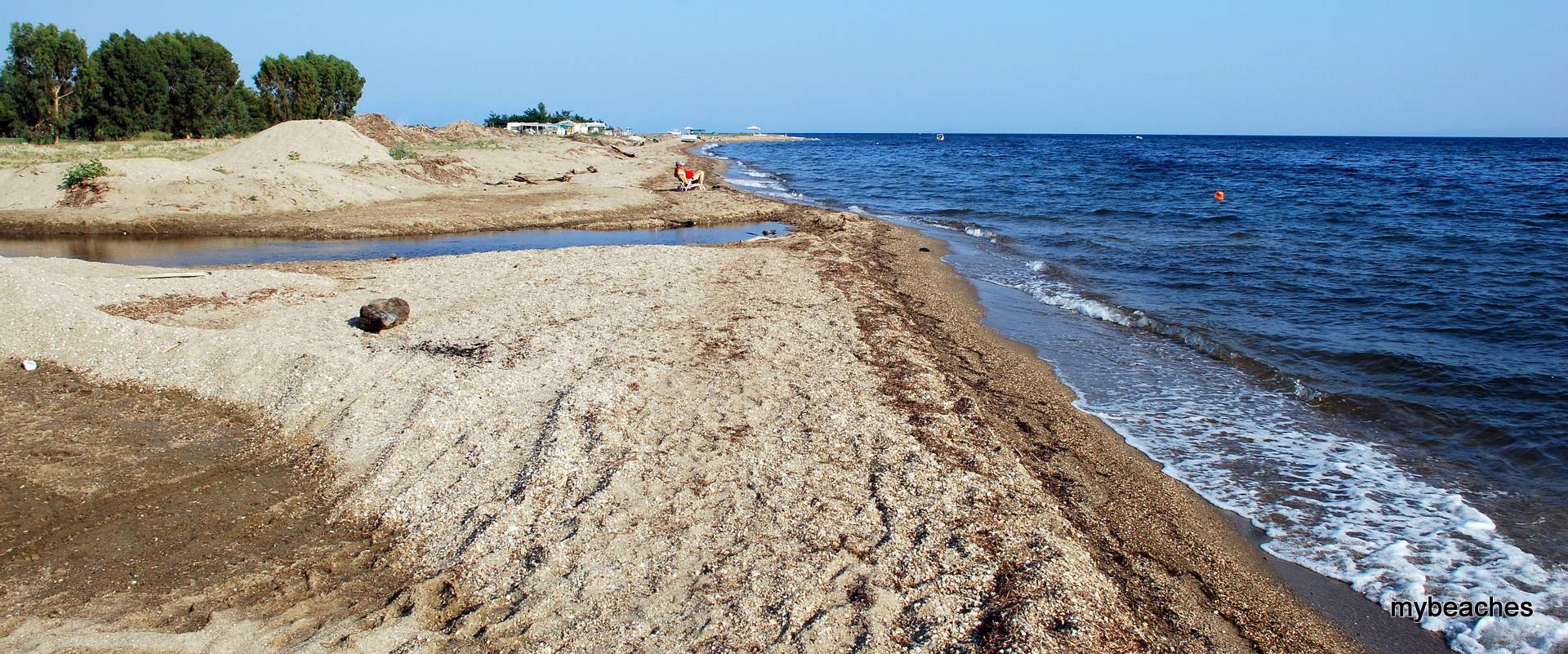 Νησί παραλία, Τορωναίος κόλπος, Χαλκιδική, Ελλάδα