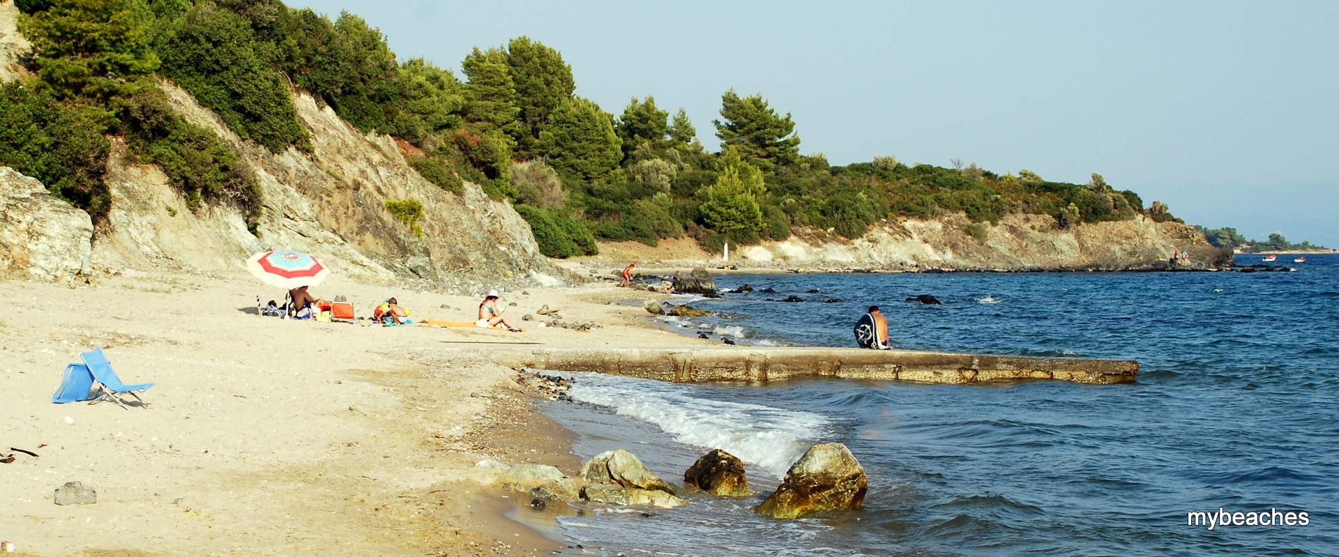 Vatopedi beach, Toroneos gulf, Halkidiki, Greece
