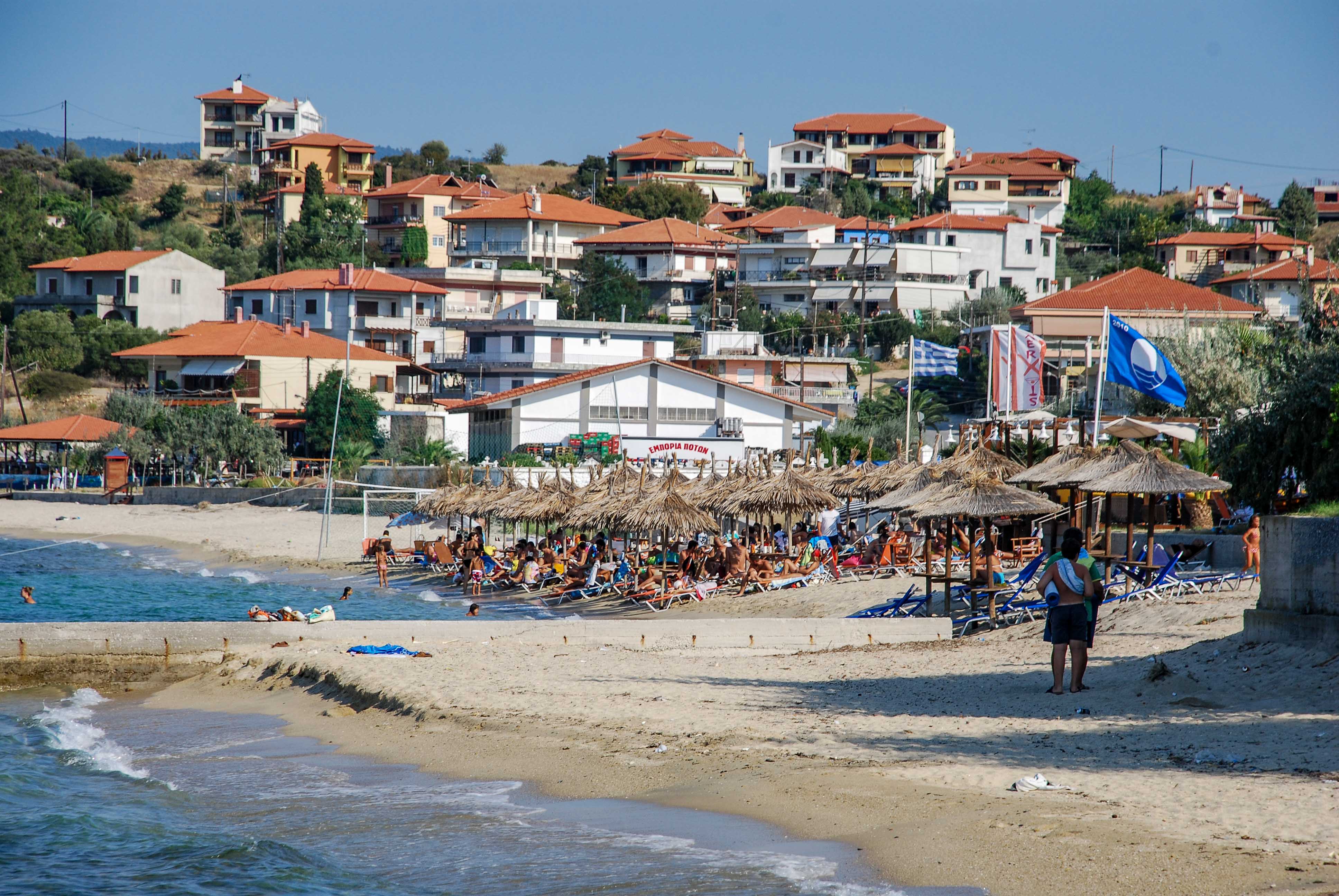 Nea Roda beach, Ierissos gulf, Halkidiki