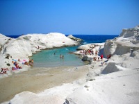 Sarakiniko beach, Milos, Cyclades, Greece