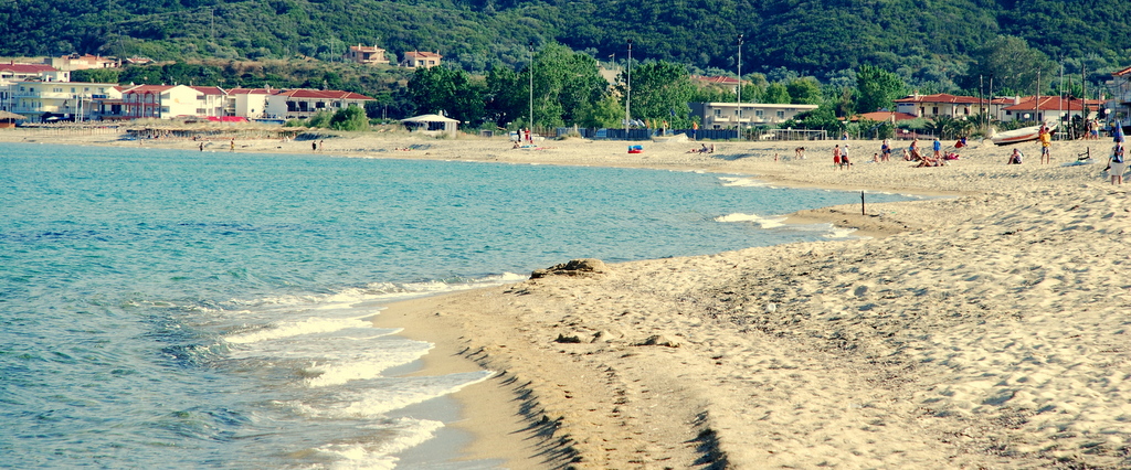 Sarti beach, Sithonia, Halkidiki, Greece