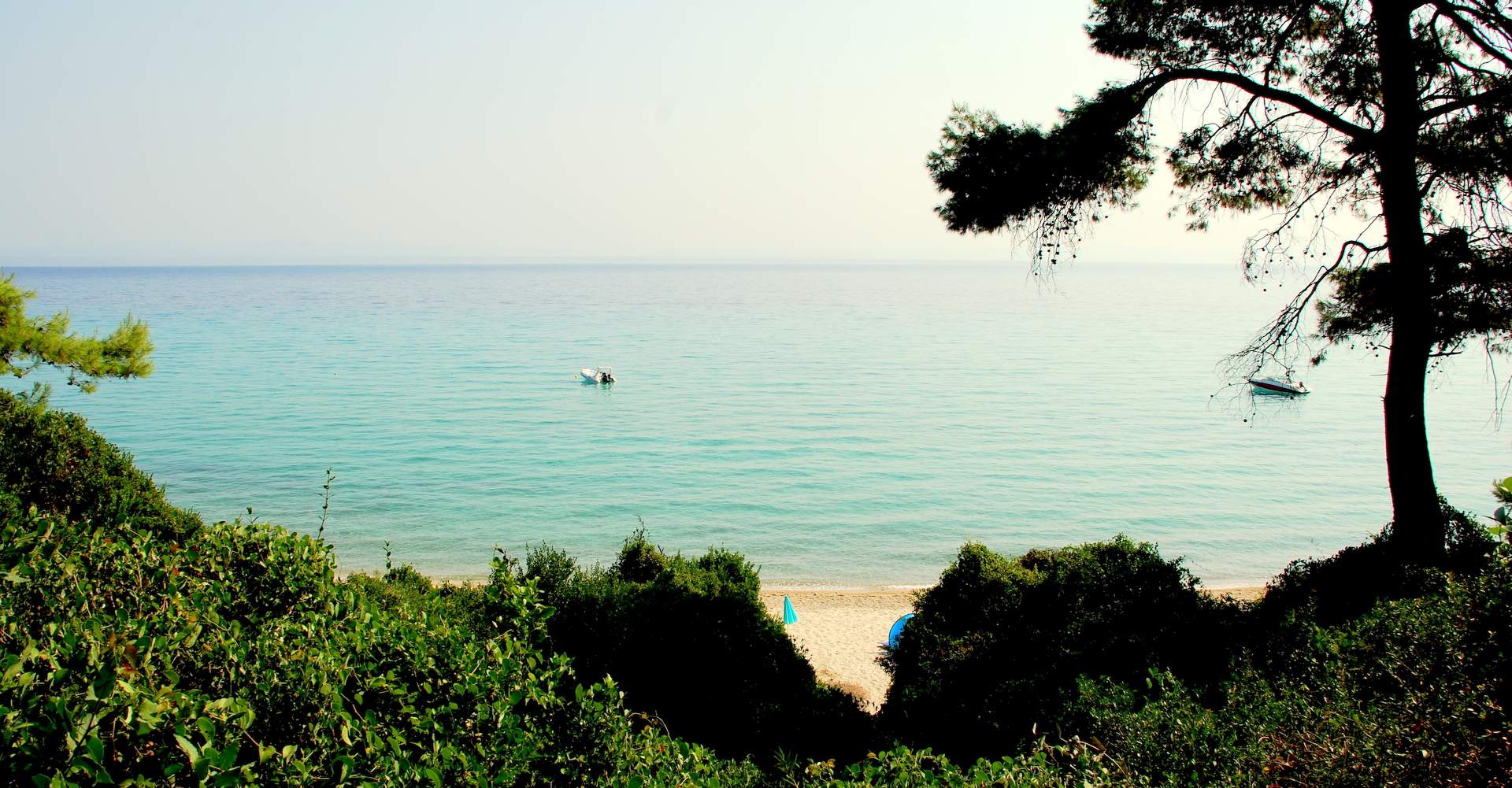 Pefka or Valopetres beach, Kassandra, Halkidiki, Greece
